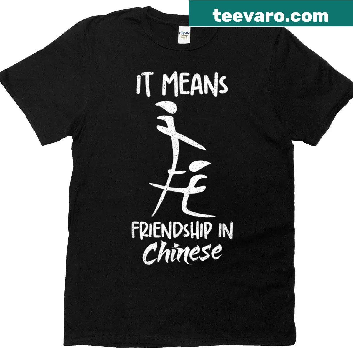 Funny sarcasm t-shirt with a humorous quote about friendship — on a men's t-shirt