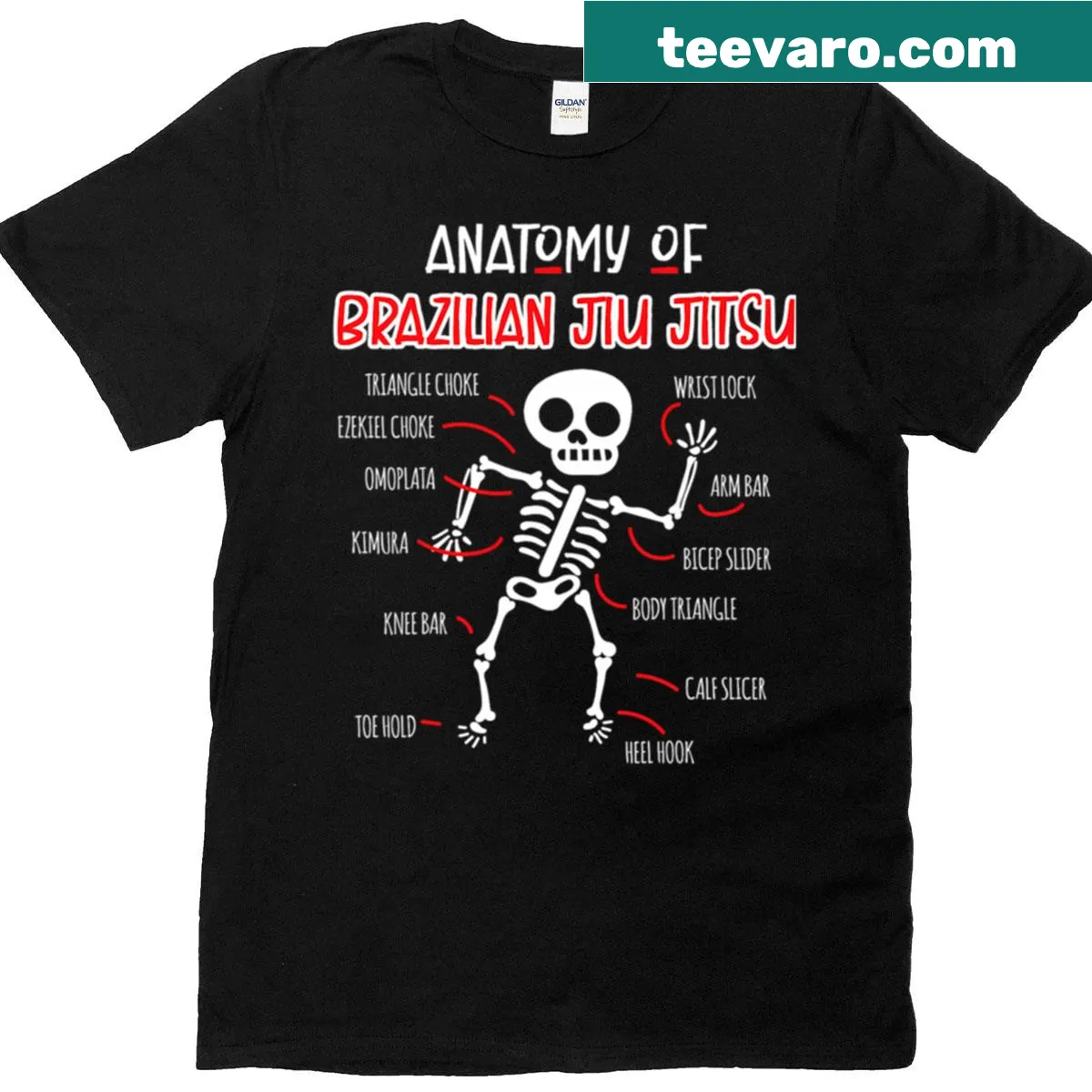 Funny Bjj T-shirt with humorous Jiu Jitsu graphic — on a men's t-shirt