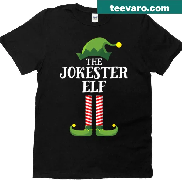 Playful kids' tee with a joyful elf graphic for Christmas