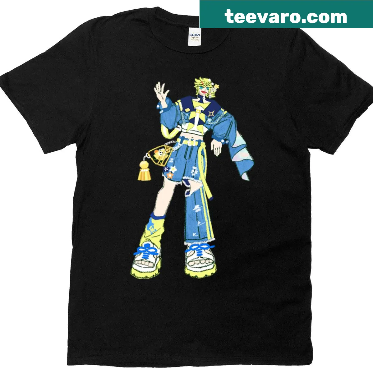 Illustration of Kagamine Len from Magical Mirai 2025 — on a men's t-shirt