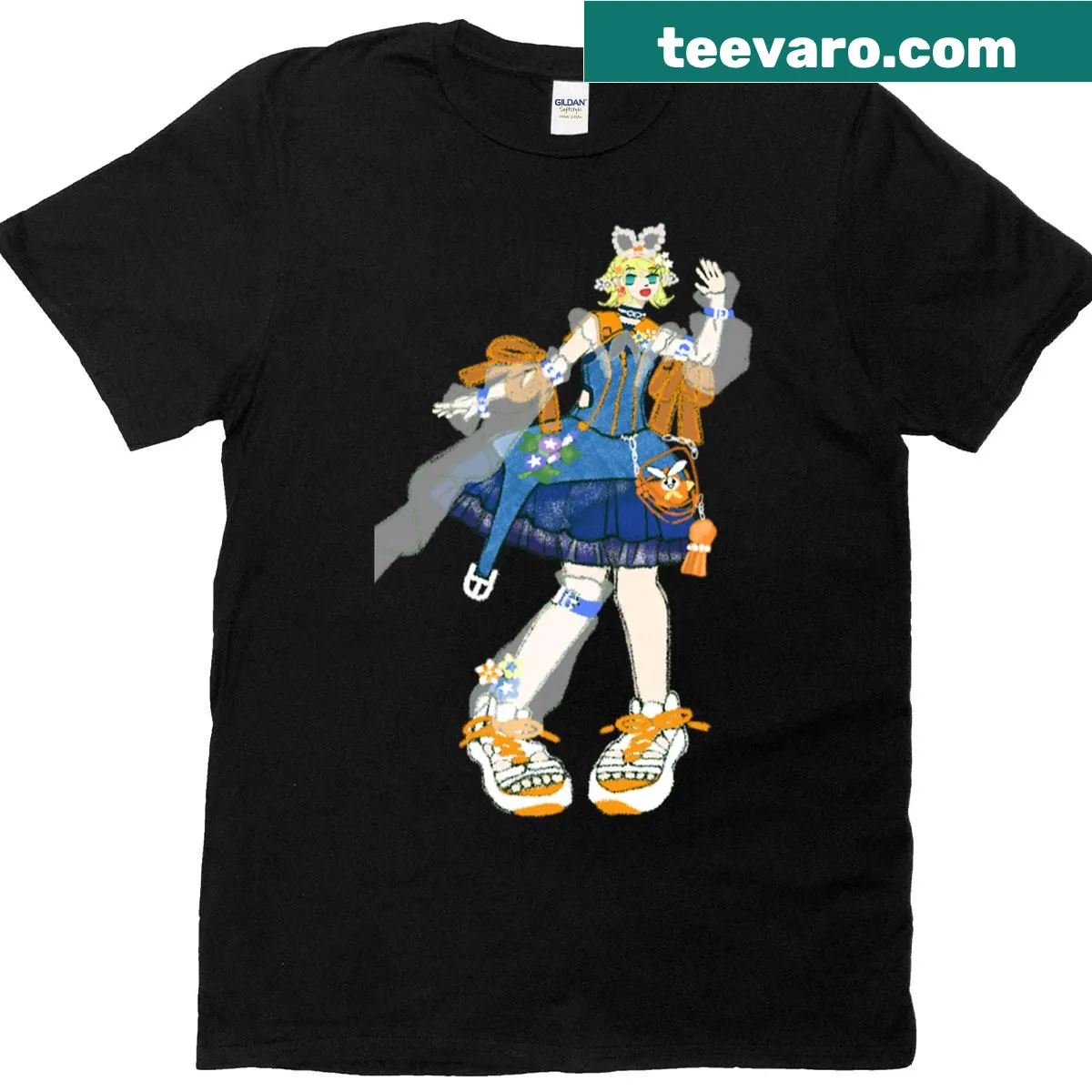 Illustration of Kagamine Rin from Magical Mirai 2025 — on a men's t-shirt