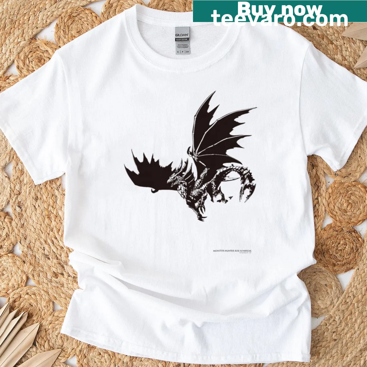Vintage gaming t-shirt with funny character logo — on a men's t-shirt