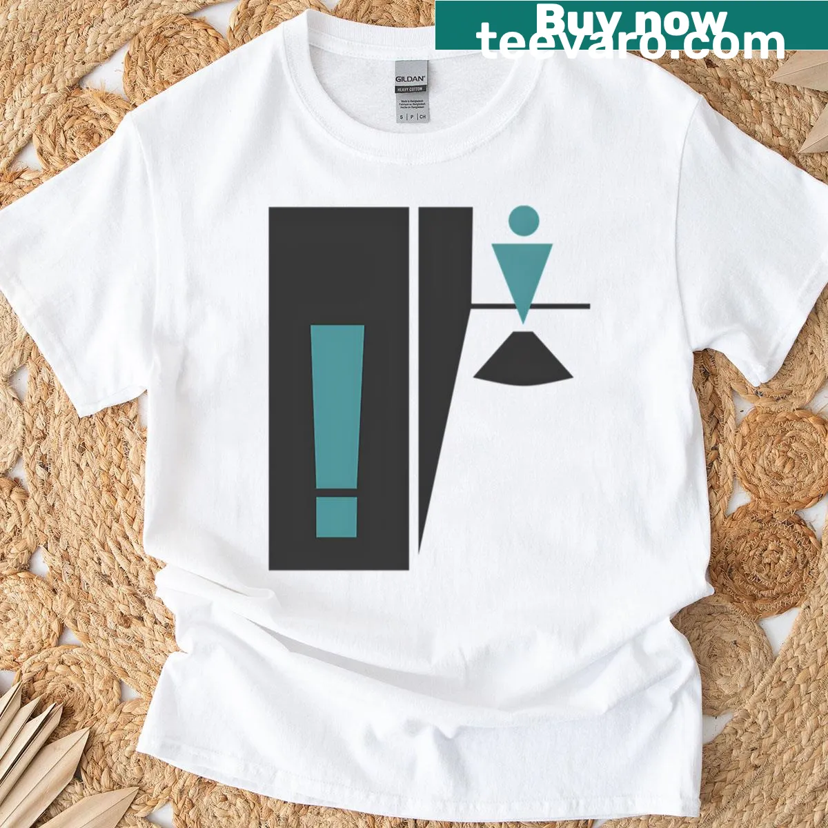 Minimalist soldier graphic from Metal Gear Solid 2 on T-shirt — on a men's t-shirt