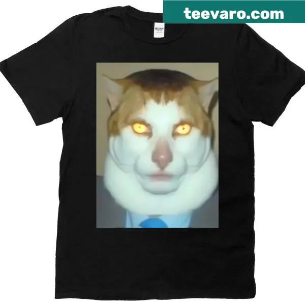 Whimsical cat T-shirt with 'Monday Left Me Broken' text