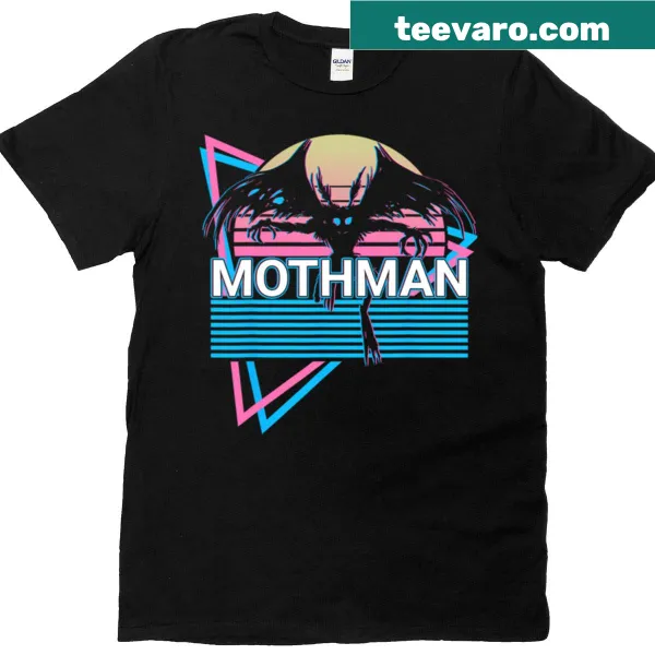 Retro Mothman cryptid T-shirt for folklore fans