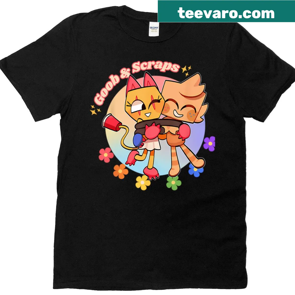 Vintage cartoon graphic T-shirt with gaming humor — on a men's t-shirt
