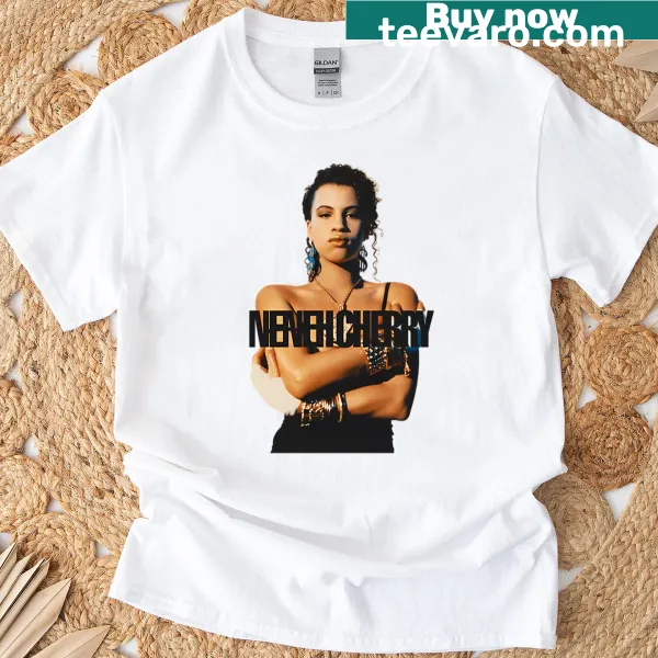 Illustration of Neneh Cherry on a t-shirt