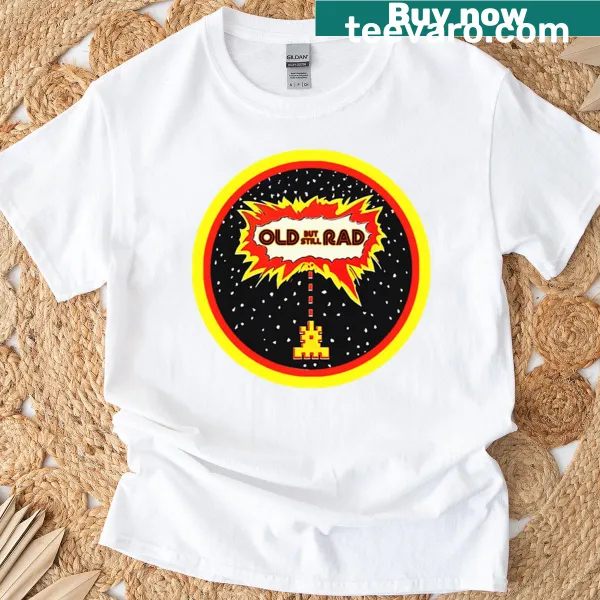 Vintage video gamer t-shirt with retro design and playful text