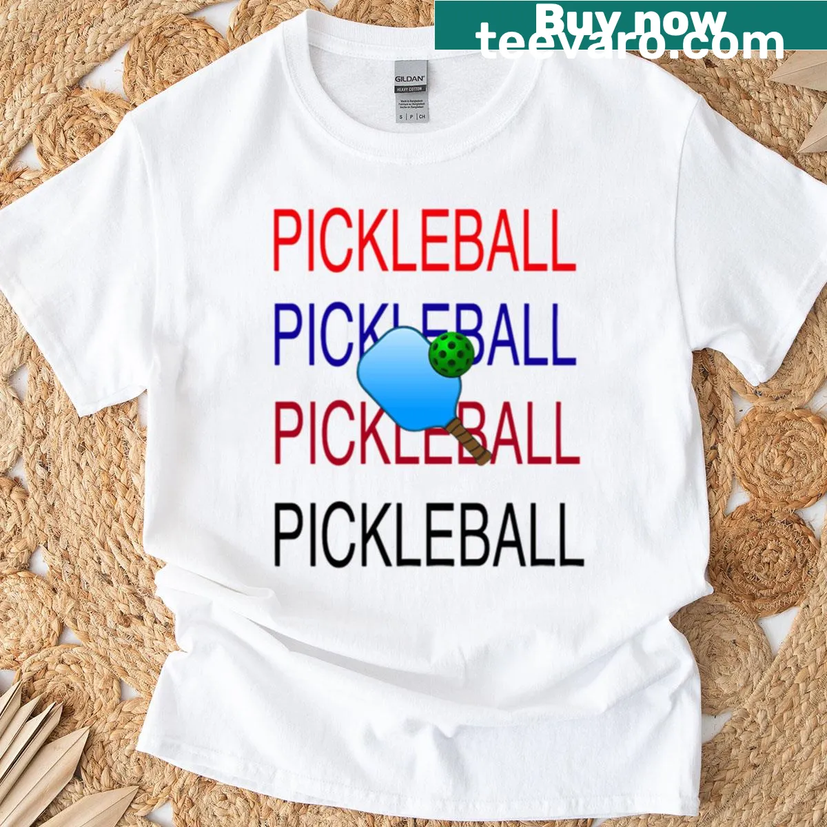 Funny Pickleball T-shirt featuring a playful graphic — on a men's t-shirt