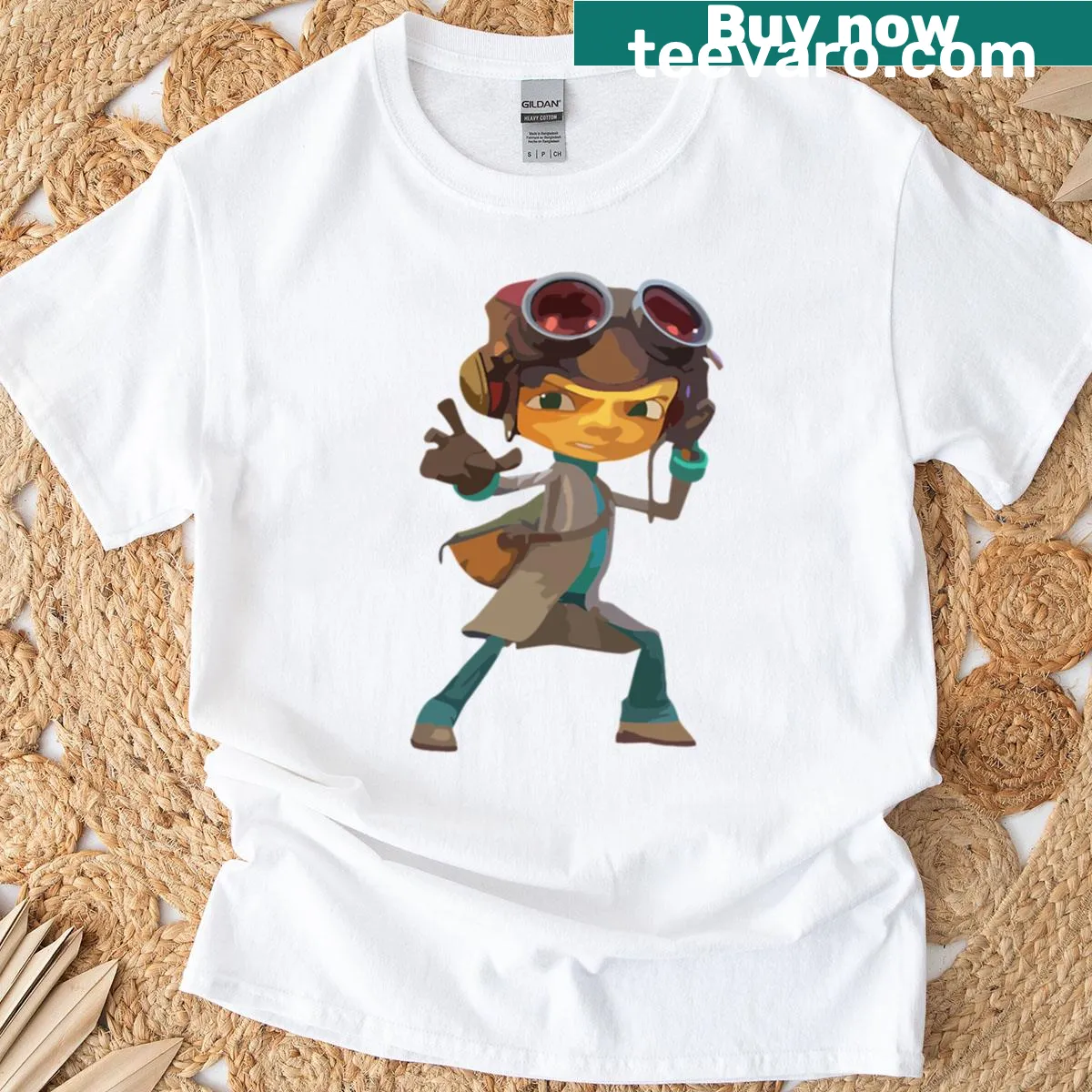Psychonauts Razputin Aquato graphic T-shirt — on a men's t-shirt