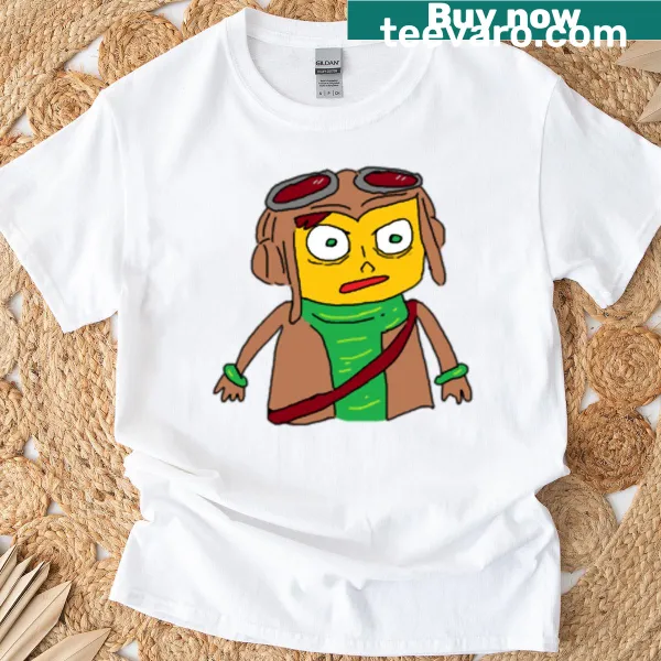 Cartoon Razputin Aquato graphic t-shirt with humorous design