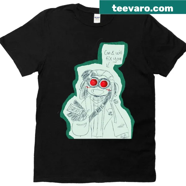 Minimalist sketch design of Razputin T-shirt