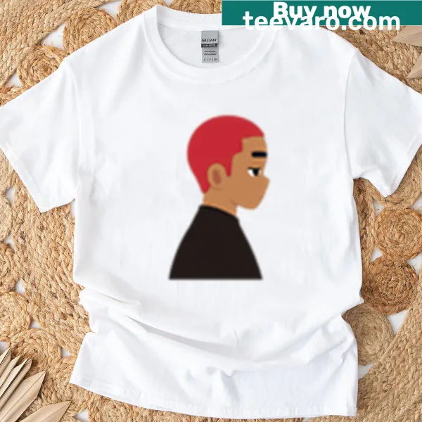 T-shirt with a cute illustration of a cheerful red-haired boy