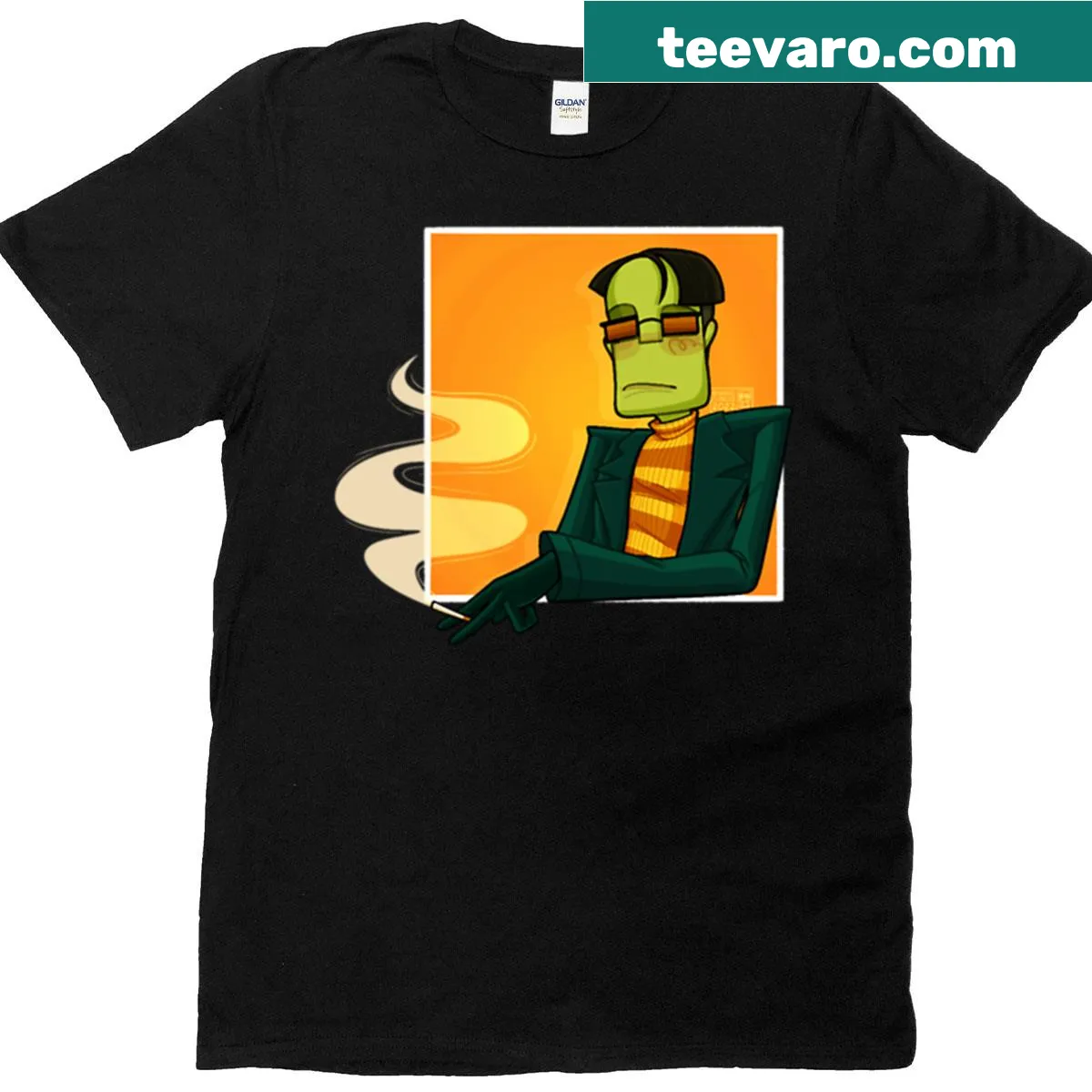 T-shirt featuring Sasha Nein from a popular game — on a men's t-shirt