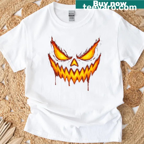 Cartoon Jack O' Lantern T-shirt for Halloween