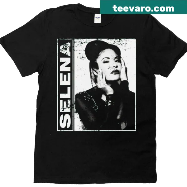 Vintage distressed T-shirt featuring a nostalgic print of Selena.