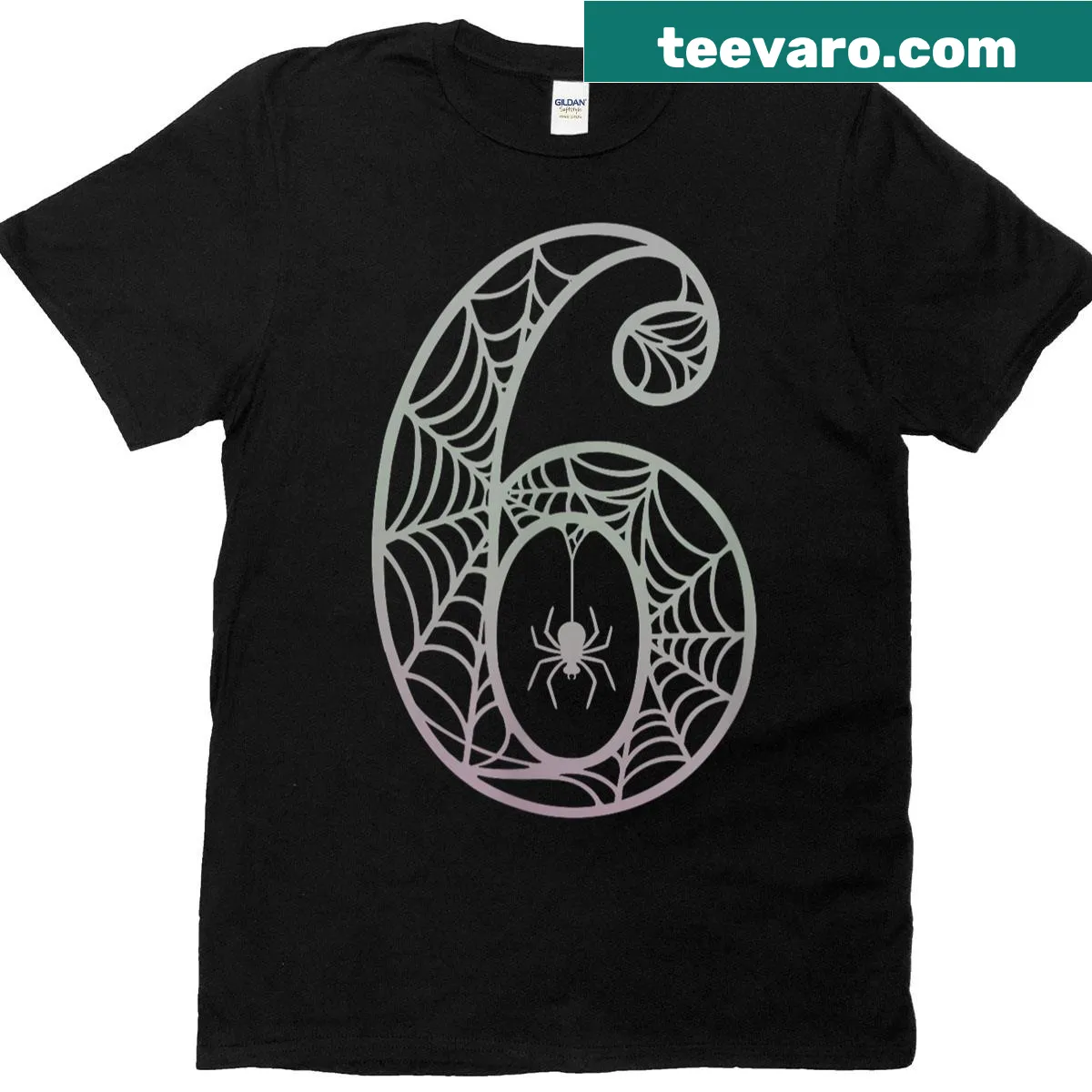 Funny Halloween couple t-shirt with spooky bat design — on a men's t-shirt