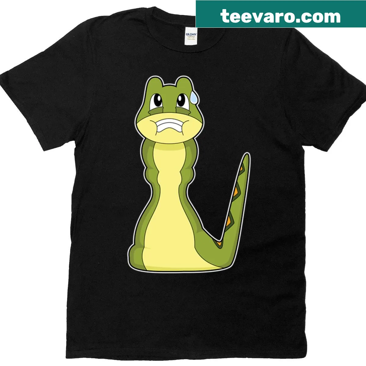 Playful T-shirt featuring a snake winding around a chessboard — on a men's t-shirt