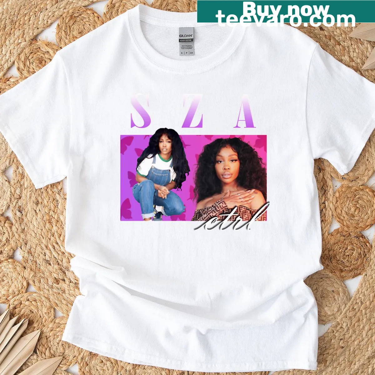Funny rapper lyric T-shirt with humorous illustration of concert vibes — on a men's t-shirt