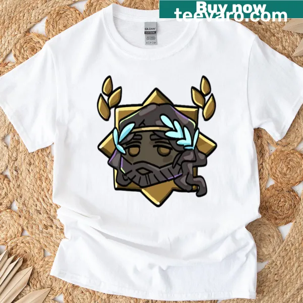 Emblem inspired by Hades game on a T-shirt.