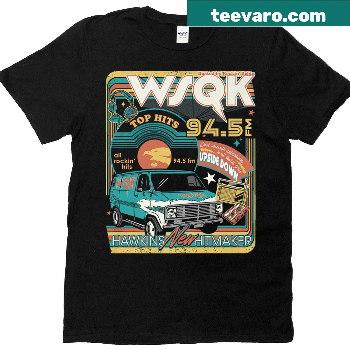 Retro-inspired Stranger Things T-shirt for fans — on a men's t-shirt