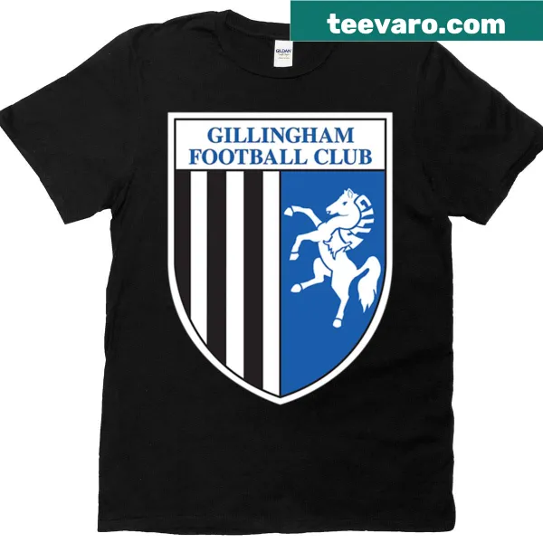 Vintage-style Gillingham T-shirt celebrating the town spirit
