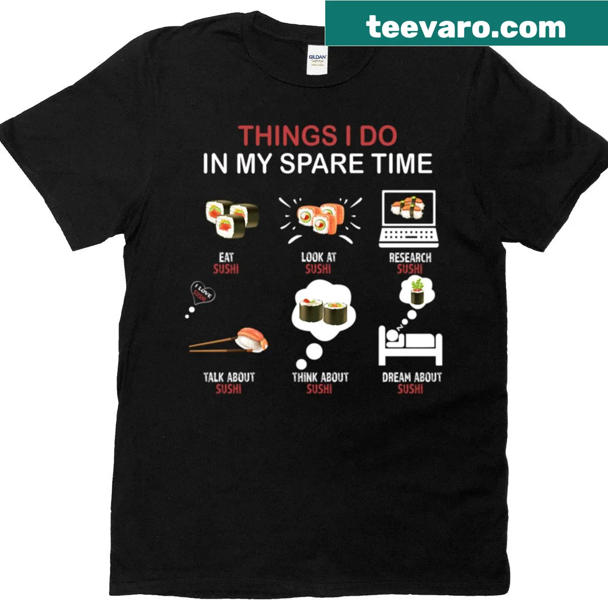 Soccer enthusiast t-shirt with engaging text about spare time — on a men's t-shirt