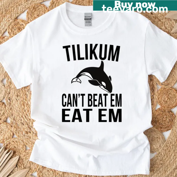 Funny Thanksgiving t-shirt with Tilikum Can't Beat Em phrase and graphic