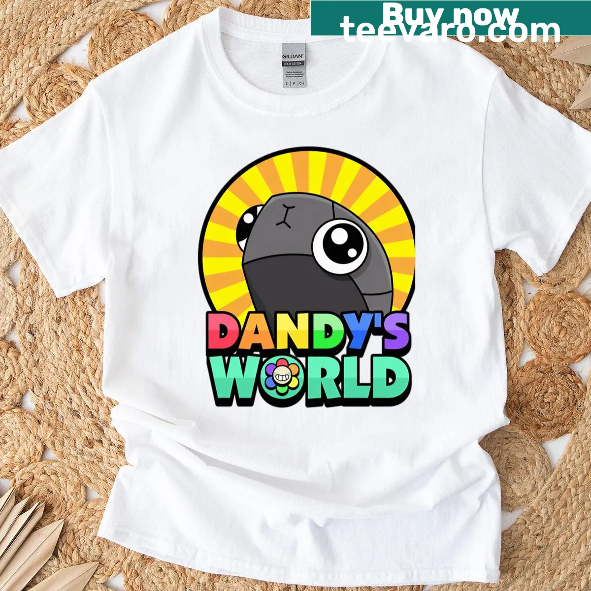 90s retro cartoon gaming T-shirt with vintage character graphics — on a men's t-shirt
