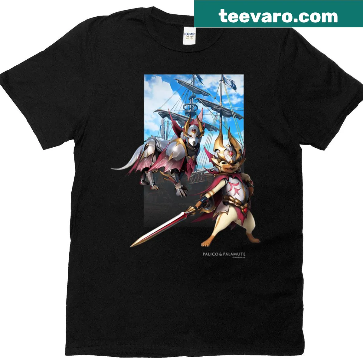 Vintage gaming character emblem graphic on T-shirt — on a men's t-shirt