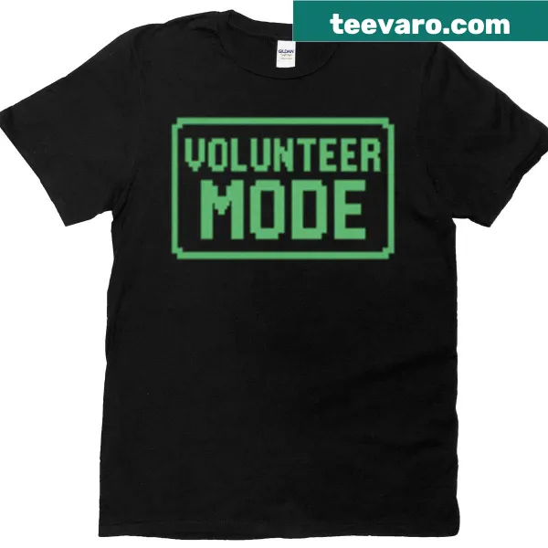 Whimsical volunteer mode graphic t-shirt for casual wear