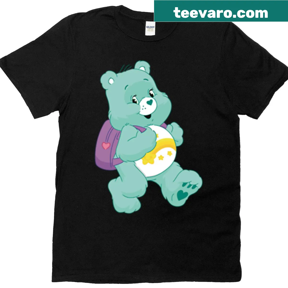 Wish Bear graphic t-shirt from Care Bears — on a men's t-shirt