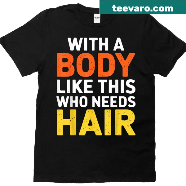 Funny bald confidence graphic t-shirt
