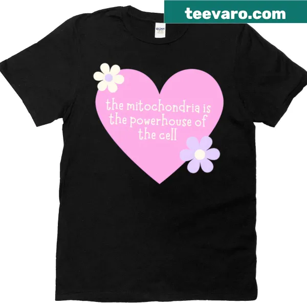 Cute illustration of mitochondria on a kids t-shirt