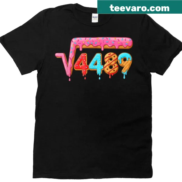 Ice cream drip graphic with square root text for math teachers