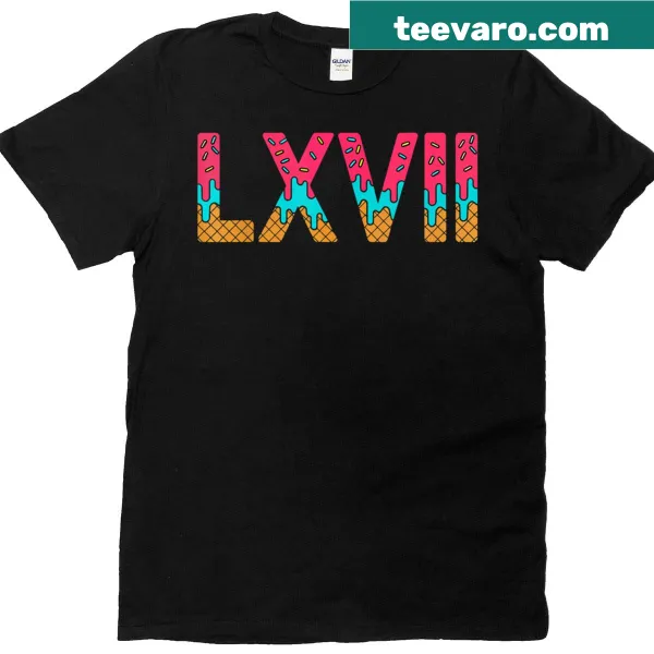 Ice cream drip graphic with Roman Numeral text for teachers