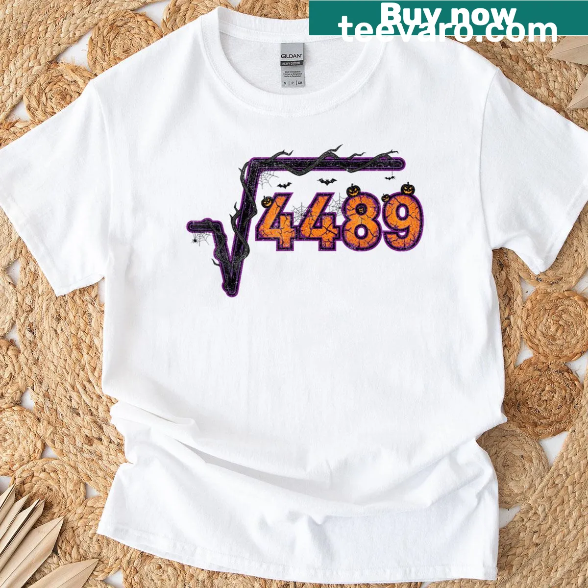 Funny meme Halloween T-shirt with math theme — on a men's t-shirt