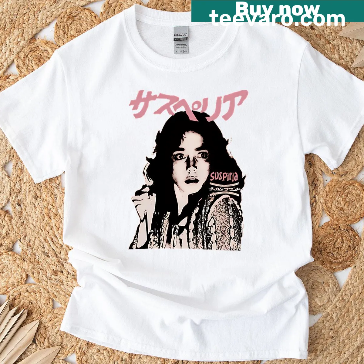 Vintage-style T-shirt featuring a retro school theme and horror movie graphics. — on a men's t-shirt