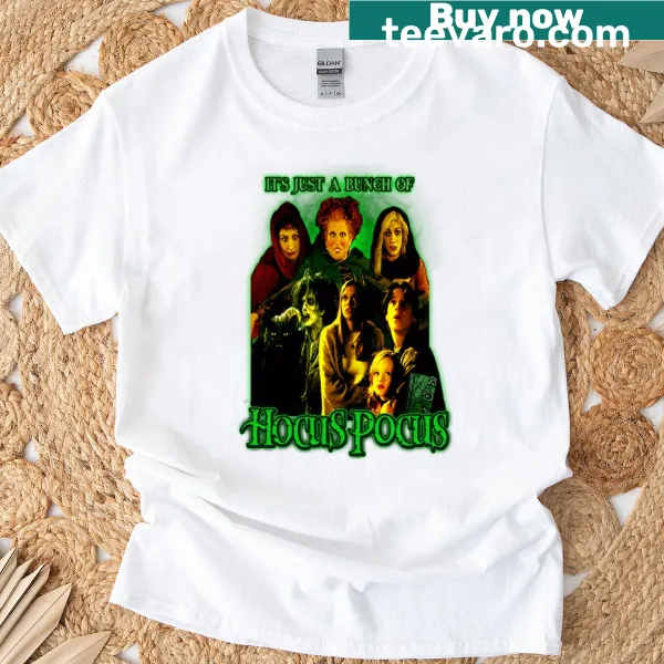 Retro T-shirt featuring funny witches and Halloween movie themes