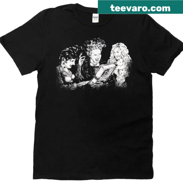 Retro witches graphic t-shirt for Halloween and scary movies