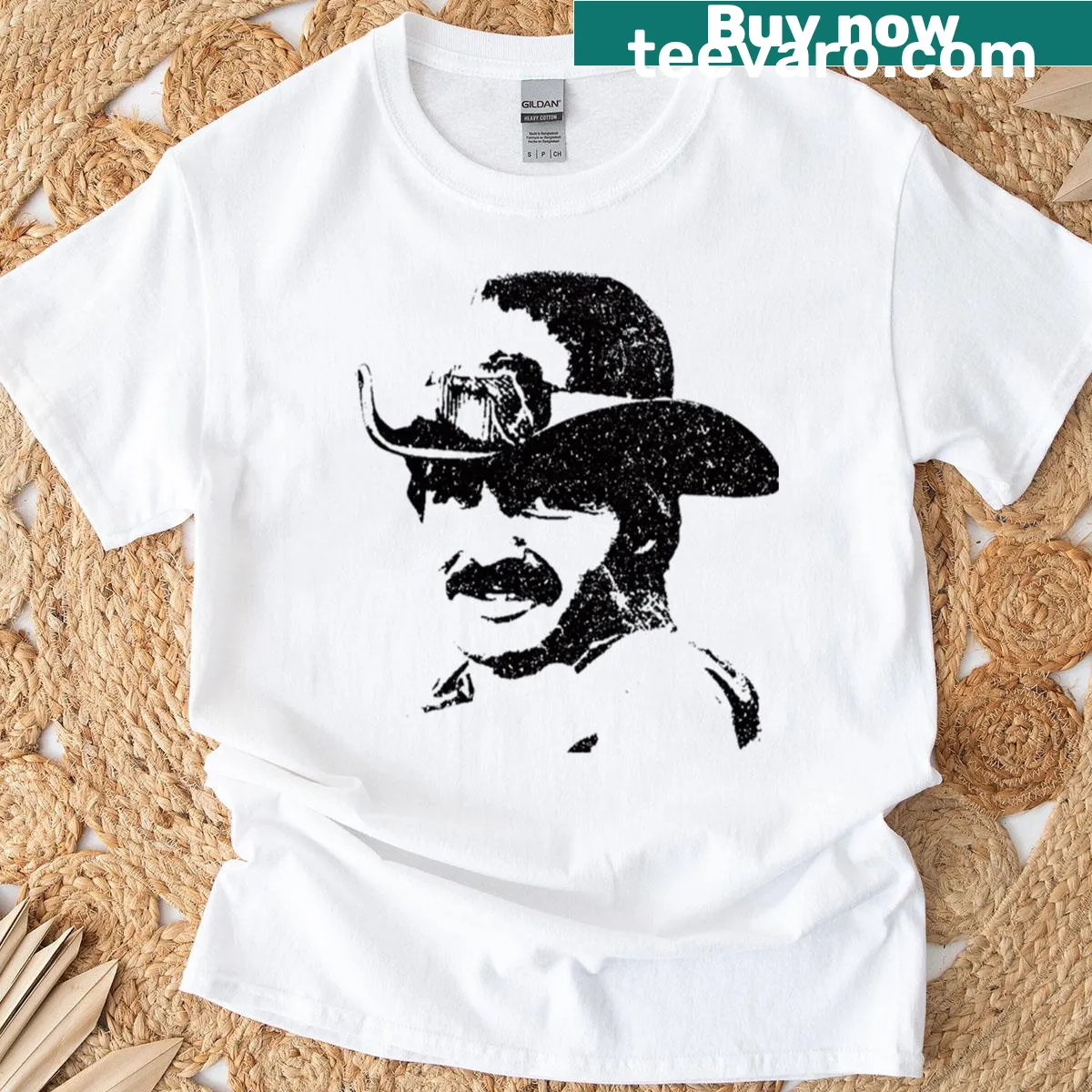 Nostalgic t-shirt featuring retro 80s and 90s movie icons — on a men's t-shirt