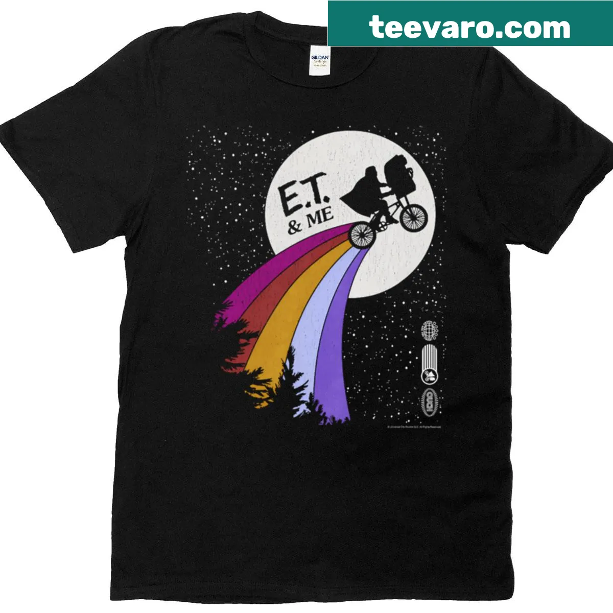Vintage cartoon alien T-shirt with playful graphics for sci-fi fans — on a men's t-shirt