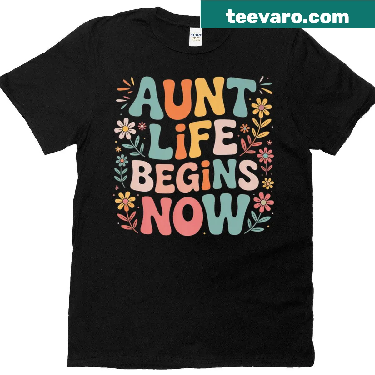 Sentimental T-shirt for new aunts welcoming a nephew or niece — on a men's t-shirt