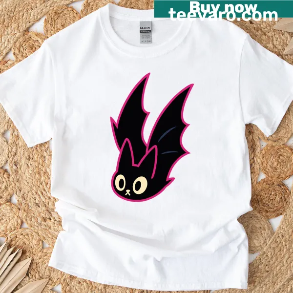 Illustration of a bat diving at midnight on T-shirt