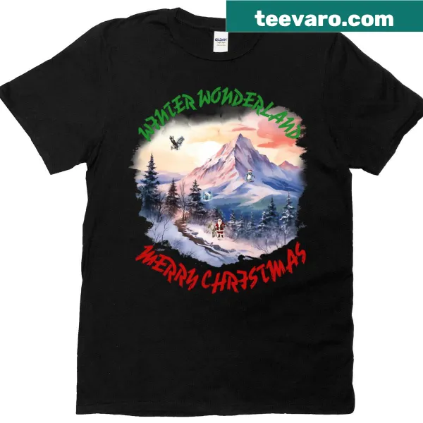Humorous Santa graphic with beer on a t-shirt