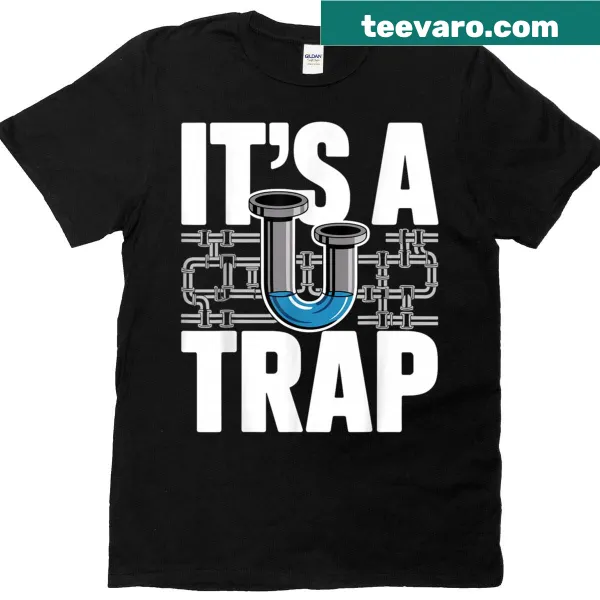 Illustration celebrating plumbing tools and pipefitting on a T-shirt