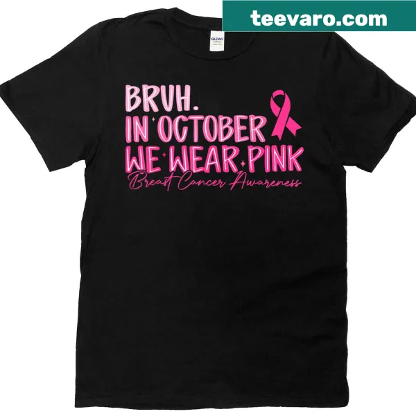 Support breast cancer awareness with a pink-themed T-shirt