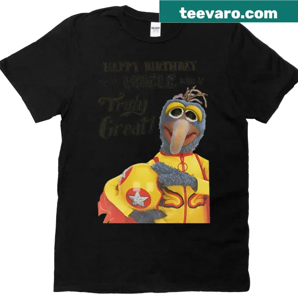 Vintage cartoon theater puppet graphic on T-shirt