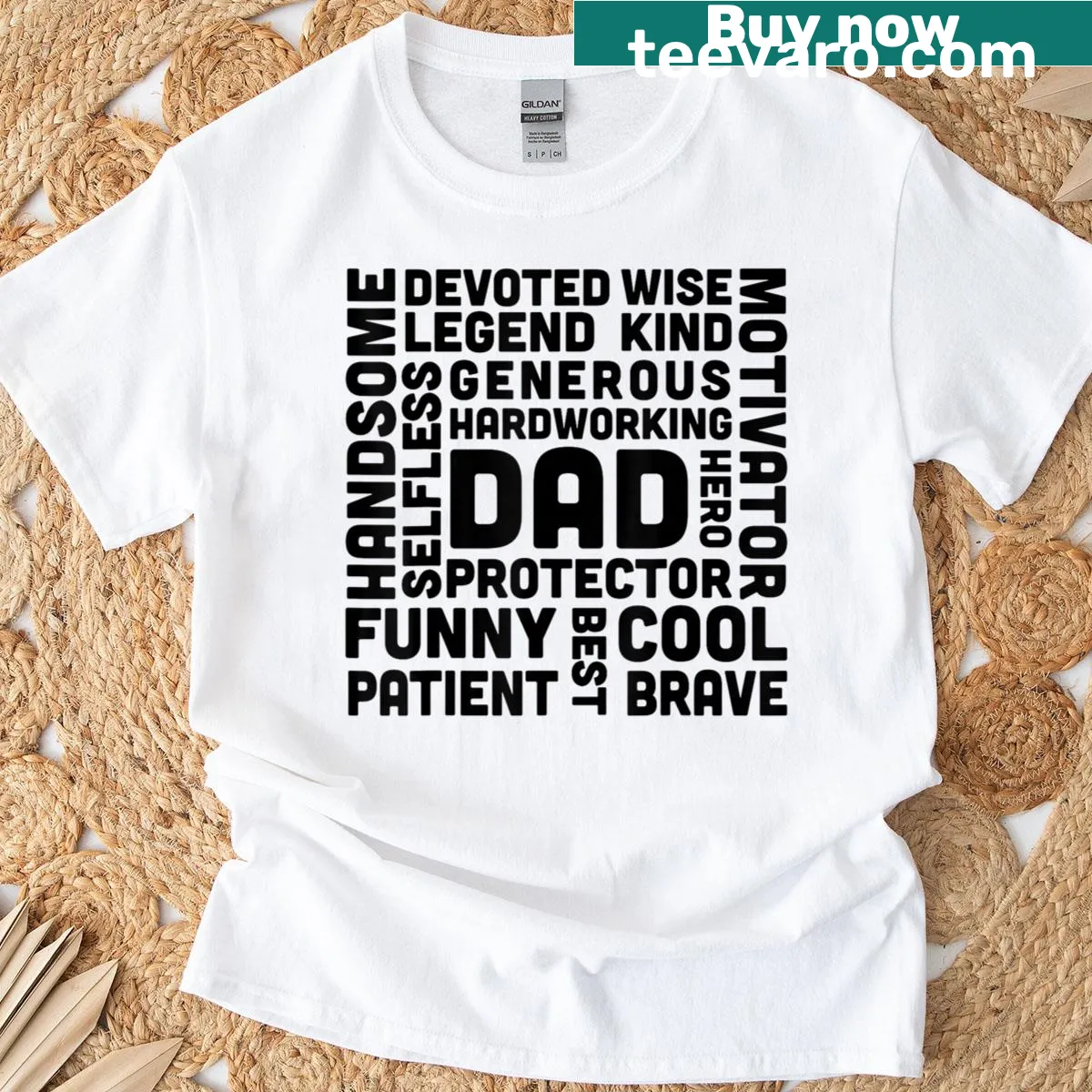 Funny dad definition t-shirt for proud fathers — on a men's t-shirt