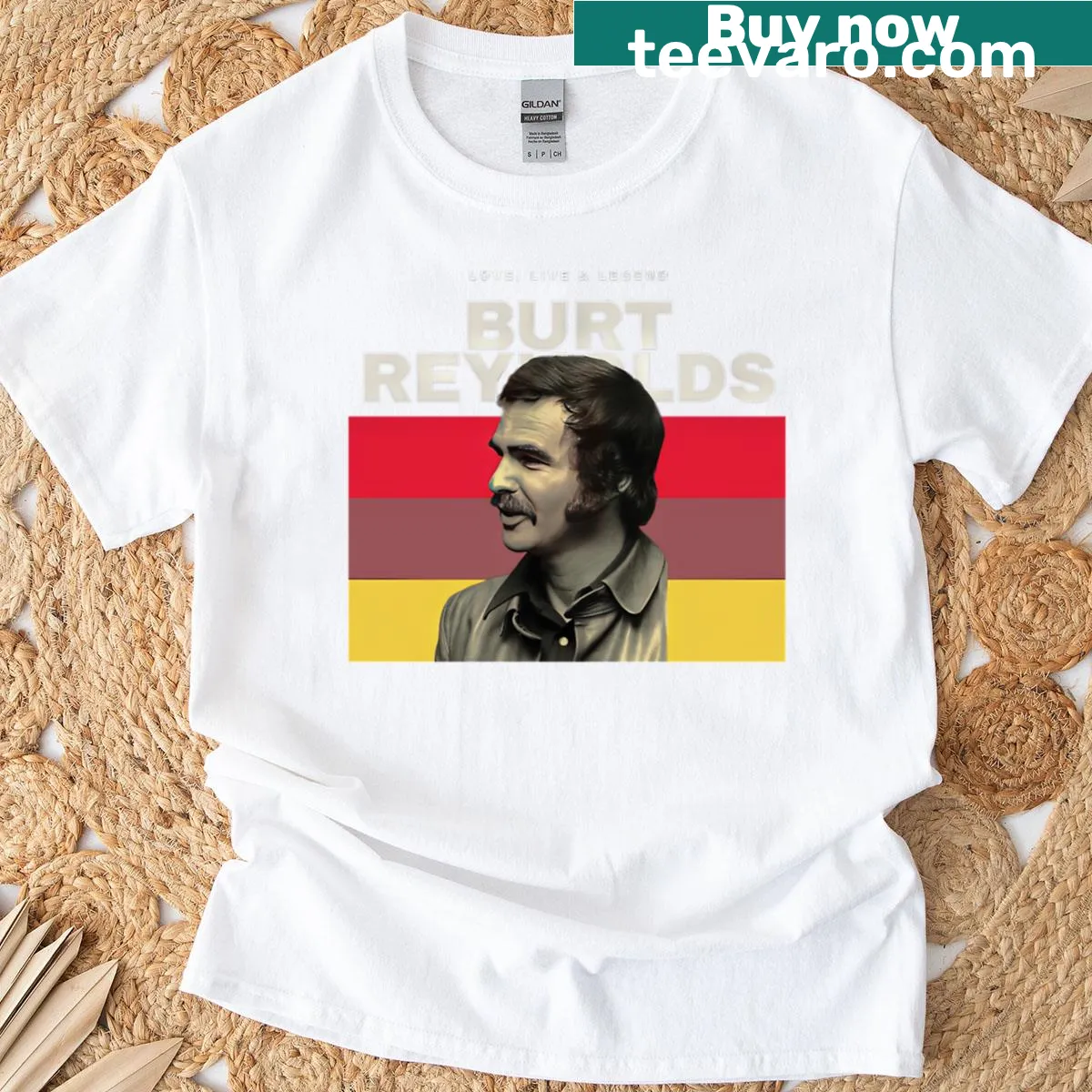 Retro-themed movie t-shirt featuring 90s and 2000s actor graphics — on a men's t-shirt